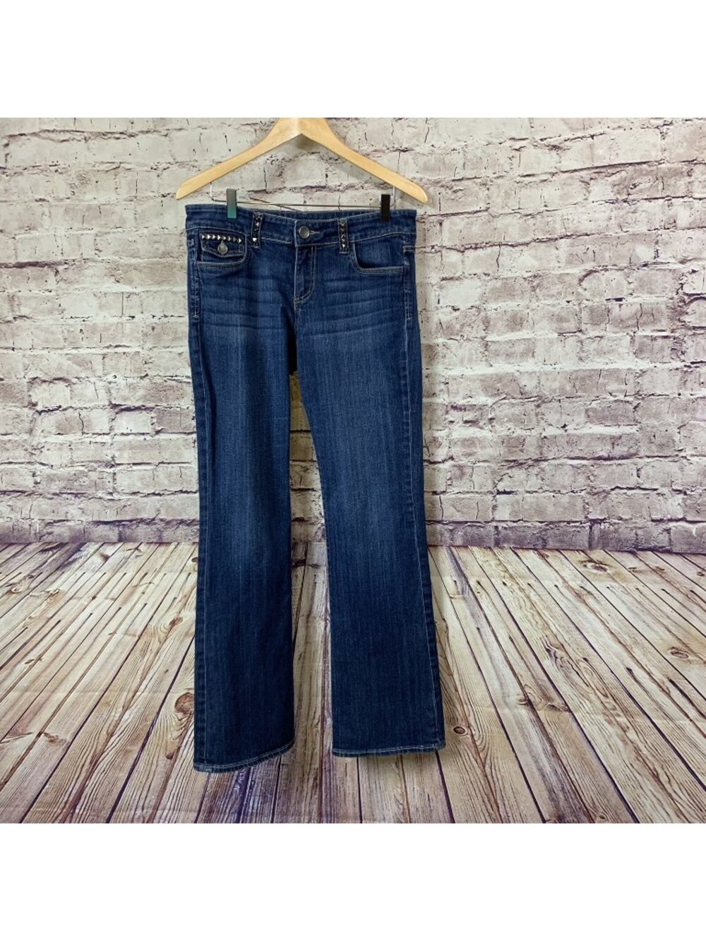 Kut From The Kloth Blue Kate Stud Bootcut Mid Rise Jeans